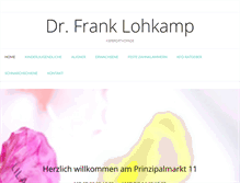 Tablet Screenshot of dr-lohkamp.de